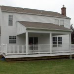 Completed  composit deck , railings and roof.